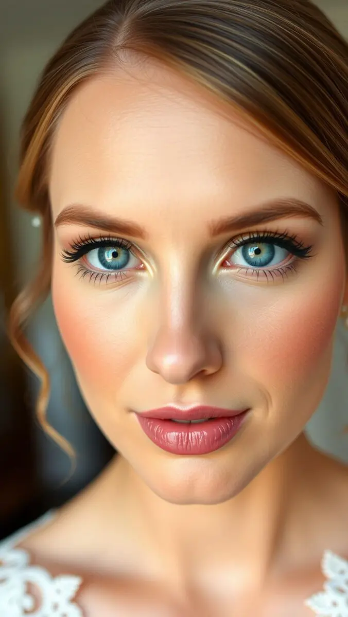 Hochzeits-Make-up mit blauen Augen: Geheimnisse und Tipps 2026 1 maquillage mariage yeux bleu
