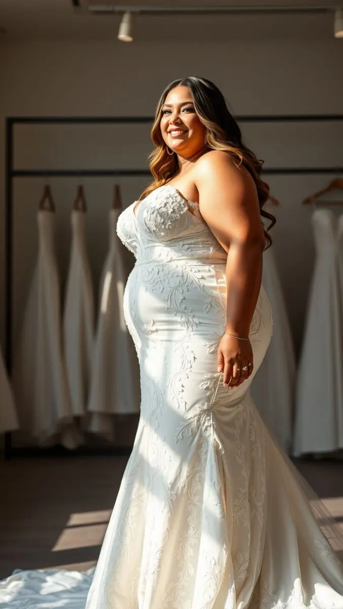 Brautkleider in Übergröße: Kompletter Ratgeber 2026 1 robe de mariée grande taille