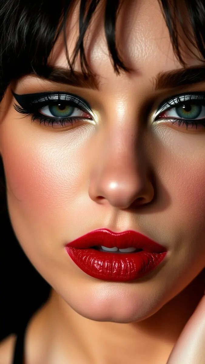rebellischer und selbstbewusster Look 2026 1 maquillage rock